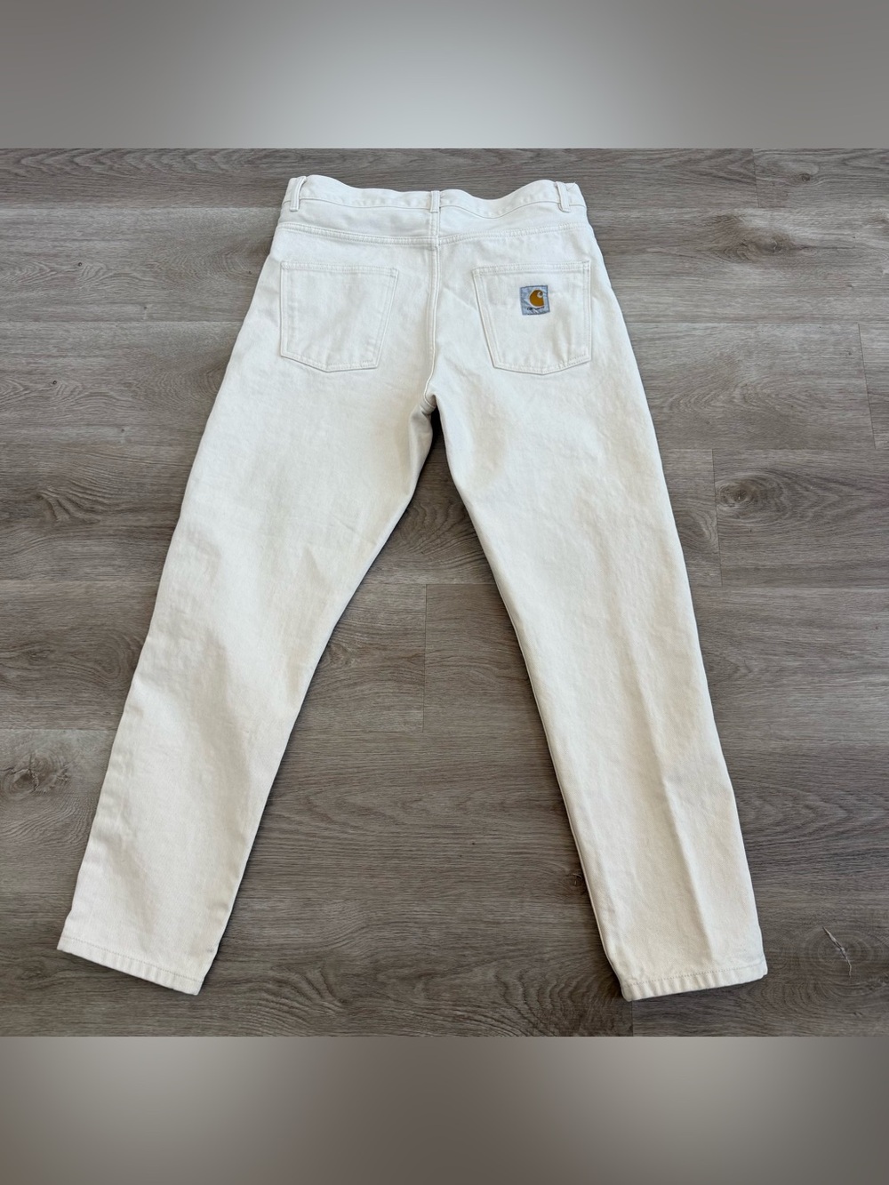 Carhartt Work In Progress WIP Newel Pants Natural Ecru White Mens 31 *FITS 32x29